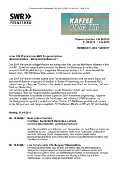 Die Woche mit Jens H&uuml;bschen