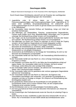 Festival-AGBs GuG 2016 - Geschrubb & Geschepper