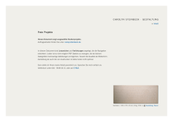 Freie Projekte - Carolyn Steinbeck · Gestaltung