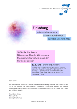 Instrumentenvorstellung AMM