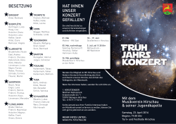 Frühjahrskonzert 2016 - Musikverein Hirschau online