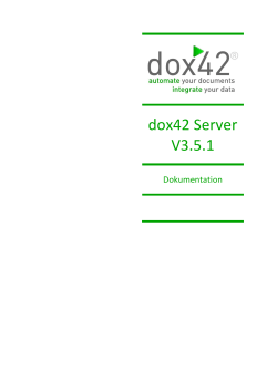 dox42 Server Dokumentation