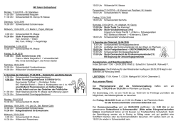 Gottesdienstordnung vom 2007