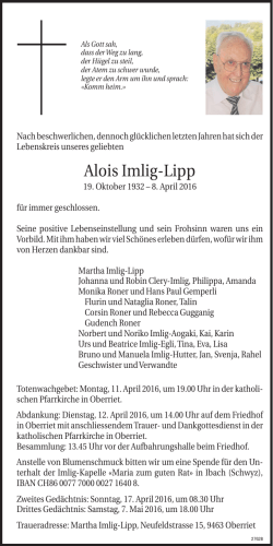 Alois Imlig-Lipp - Der Rheintaler