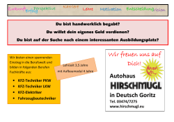 Informationen zu einer Lehrstelle in Deutsch Goritz