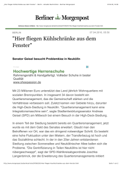 Berliner Morgenpost 07.04.2016