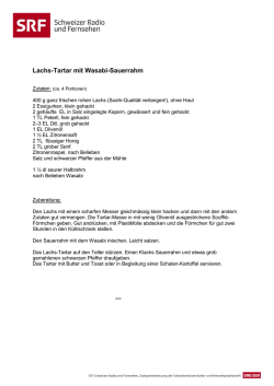 Lachs-Tartar mit Wasabi