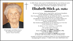 Elisabeth Höck geb. Müller