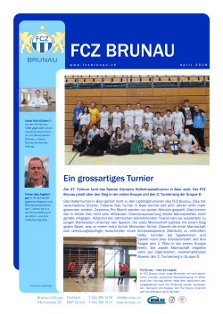 FCZ Brunau Newsletter April 2016