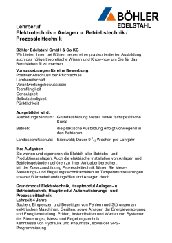 Informationen - Böhler Edelstahl