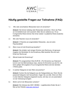 FAQ - AWC Vienna