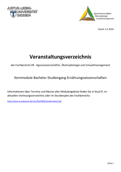 Ernährungswissenschaften