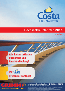 Hochseekreuzfahrten 2016