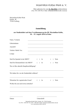 PDF-Download - Maximilian-Kolbe-Werk