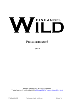 Hier finden Sie unsere aktuelle Preisliste.