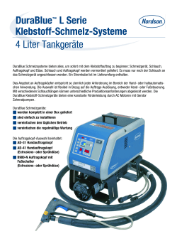 DuraBlue™ L Serie Klebstoff-Schmelz-Systeme 4 Liter