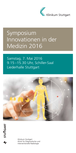 Symposium Innovationen in der Medizin 2016