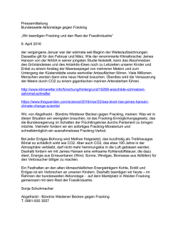 Pressemitteilung „Wir beerdigen Fracking und den Rest
