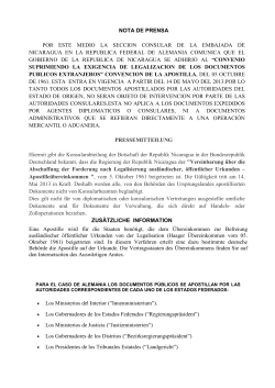 nota de prensa - Nicaraguaportal