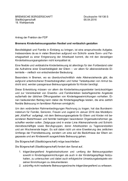 Antrag der Fraktion der FDP