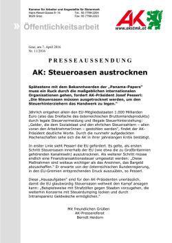 Graz, am 29 - Arbeiterkammer