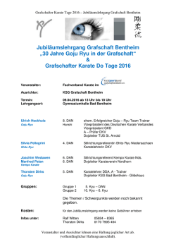 Grafschafter Karate-Do Tage 2016