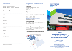 Programm - Universitätsklinikum Jena