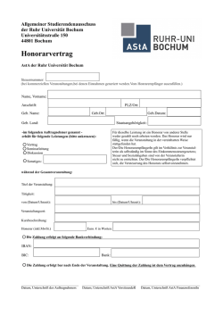 Honorarvertrag