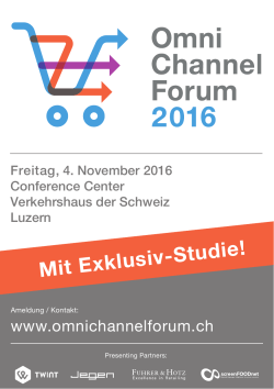 Save-the-Date 2016 - Omni Channel Forum