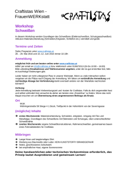 Grundlagen Schwei&szlig;en