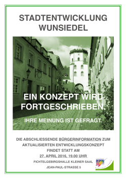 ISEK - Ein Konzept wird fortgeschrieben