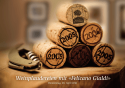 Weinplaudereien mit - Brasserie Obstberg Bern