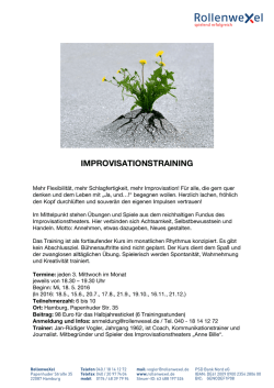 improvisationstraining