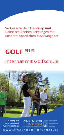 GOLF PLUS - Internat