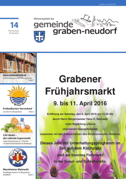 Grabener Fr&uuml;hjahrsmarkt