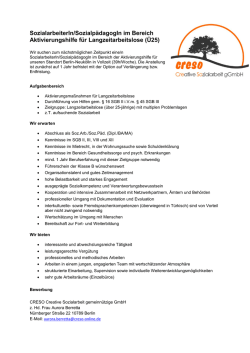 Sozialarbeiter_in bzw. Sozialpädagog_in