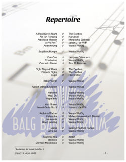 Repertoire - Balg Band Barnim