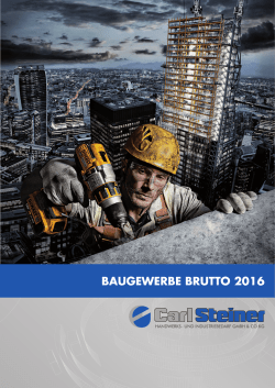 Baugewerbe-Katalog BRUTTO 2016