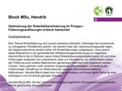 Block MSc, Hendrik - Universitätslehrgang Jagdwirt/in