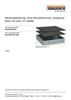 Drucken - Bauder Flachdach