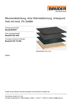 Drucken - Bauder Flachdach