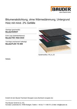 Drucken - Bauder Flachdach