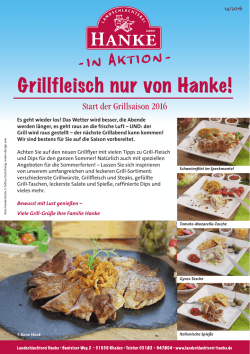 Grillfleisch nur von Hanke!