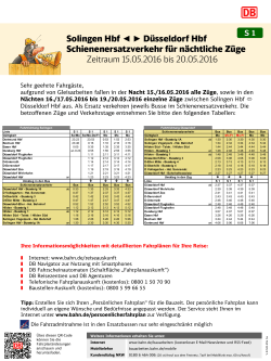 Fahrplan - Deutsche Bahn
