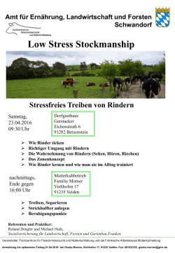 Seminar Low Stress Stockmanship