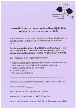 Info - Quartierverein &Auml;usseres Lind