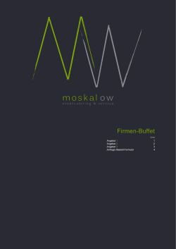 Firmen-Buffet Moskalow