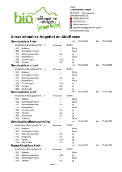 Unser aktuelles Angebot an AboBoxen