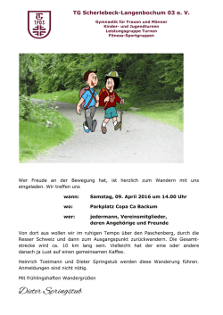 Dieter Springstub - TG Scherlebeck