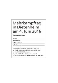 Mehrkampftag in Dietenheim am 4. Juni 2016